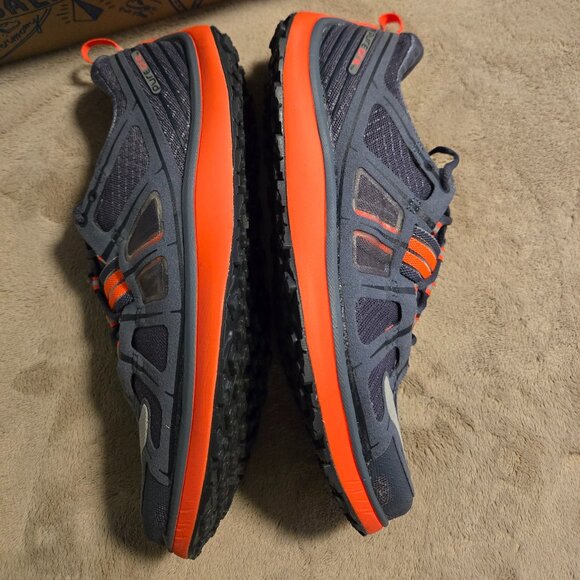 Brooks PureGrit 2 All Terrain Denim Ombre/Coral Split-Toe Trail Run Hiker 120133 - Picture 6 of 16